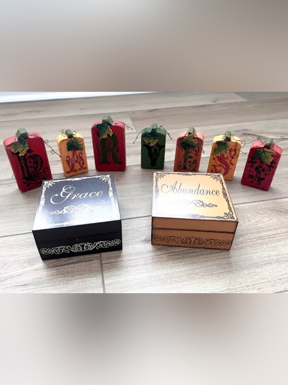 Fall Thanksgiving Themed Wooden Bundle Home Decor